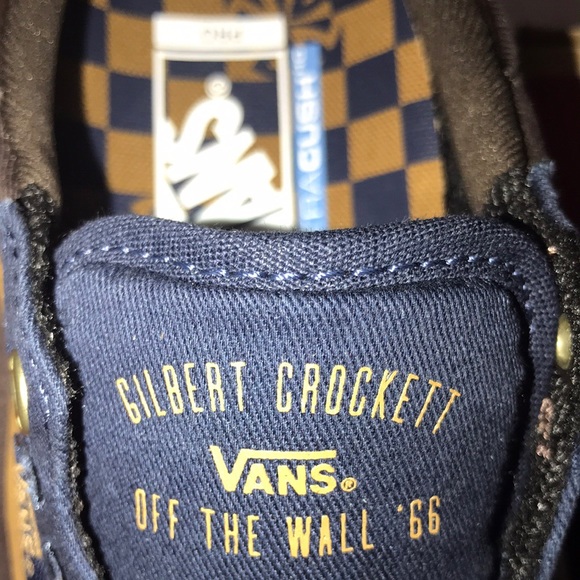 >Ⓜ️GILBERT CROCKETT CANVAS DRESS BLUES BROWN WHITE WORLD’S #1 SKATE BRAND 🆕VANS - Picture 3 of 14